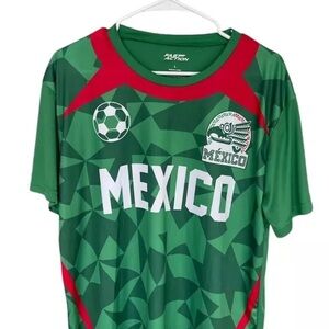 NWT Sz L Mexico Men’s National Team Soccer Jersey Green